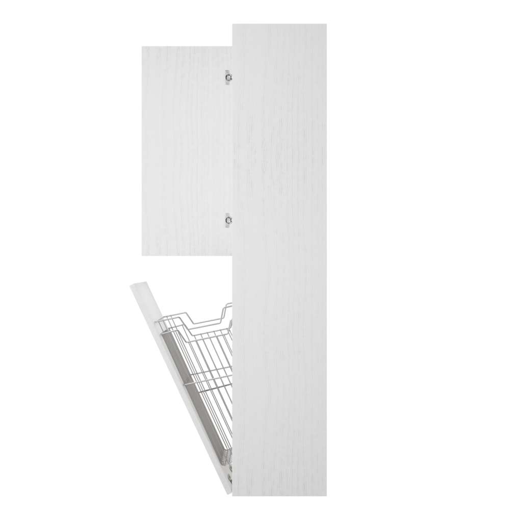 Zeist hogekast met wasmand (Houtlook wit) 15