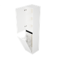 Zeist hogekast met wasmand (Mat wit) 3