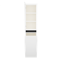 Zeist hogekast met wasmand (Mat wit) 9