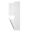 Zeist hogekast met wasmand (Mat wit) 15