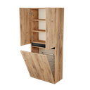 Zeist dubbele hogekast met wasmand (Dorado) 7