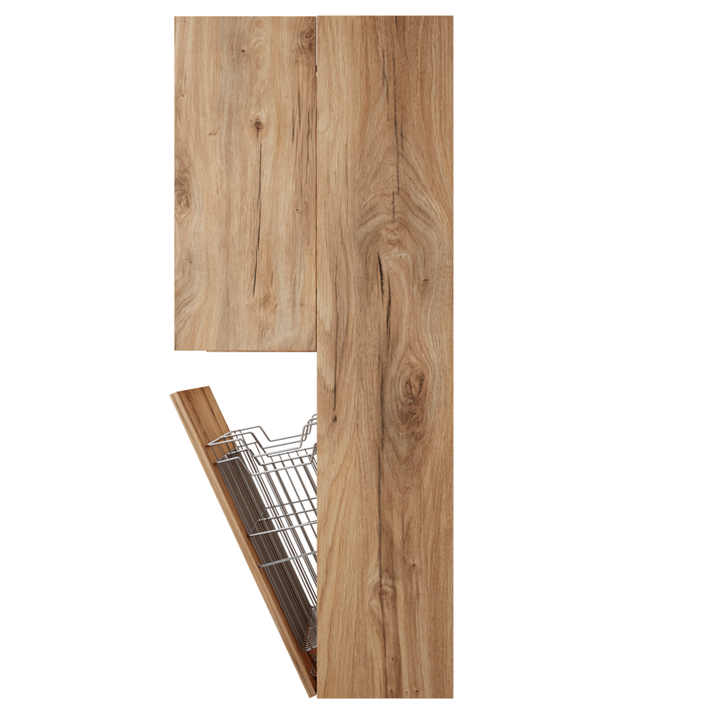 Zeist dubbele hogekast met wasmand (Dorado) 15