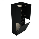 Zeist dubbele hogekast met wasmand (Donkerzwart) 1