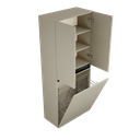 Zeist dubbele hogekast met wasmand (Taupe) 1