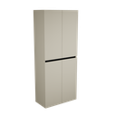 Zeist dubbele hogekast met wasmand (Taupe) 6