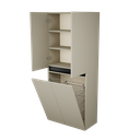 Zeist dubbele hogekast met wasmand (Taupe) 7