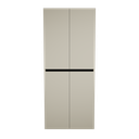 Zeist dubbele hogekast met wasmand (Taupe) 10