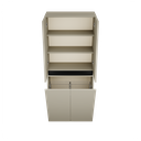 Zeist dubbele hogekast met wasmand (Taupe) 11