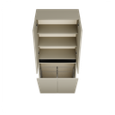 Zeist dubbele hogekast met wasmand (Taupe) 13