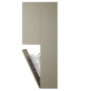 Zeist dubbele hogekast met wasmand (Taupe) 15