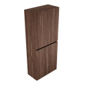 Zeist dubbele hogekast met wasmand (Walnoot) 2