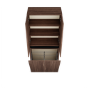 Zeist dubbele hogekast met wasmand (Walnoot) 13