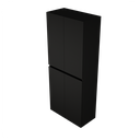 Zeist dubbele hogekast met wasmand (Houtlook zwart) 4