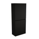 Zeist dubbele hogekast met wasmand (Houtlook zwart) 6