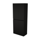 Zeist dubbele hogekast met wasmand (Houtlook zwart) 8