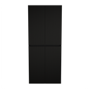 Zeist dubbele hogekast met wasmand (Houtlook zwart) 10