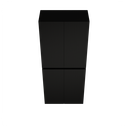 Zeist dubbele hogekast met wasmand (Houtlook zwart) 14