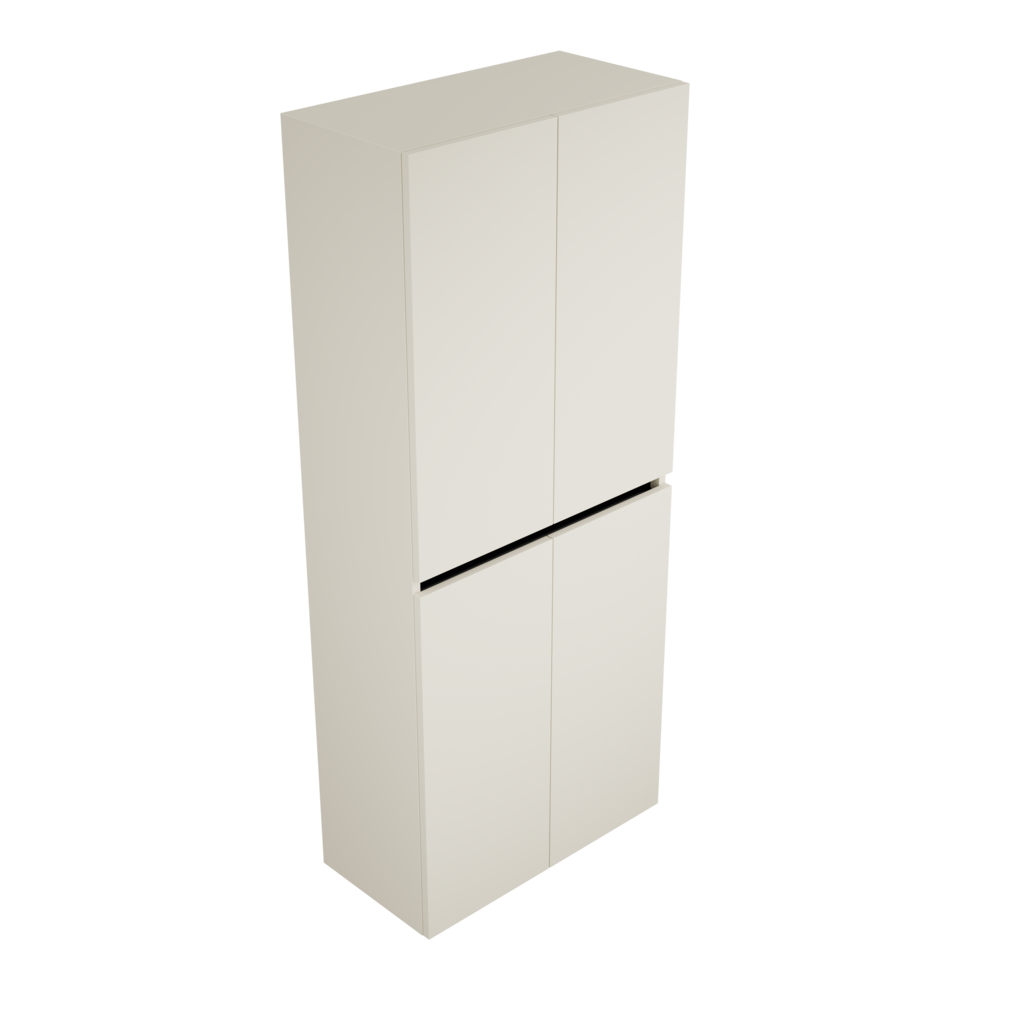 Zeist dubbele hogekast met wasmand (Greige) 2