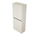 Zeist dubbele hogekast met wasmand (Greige) 4