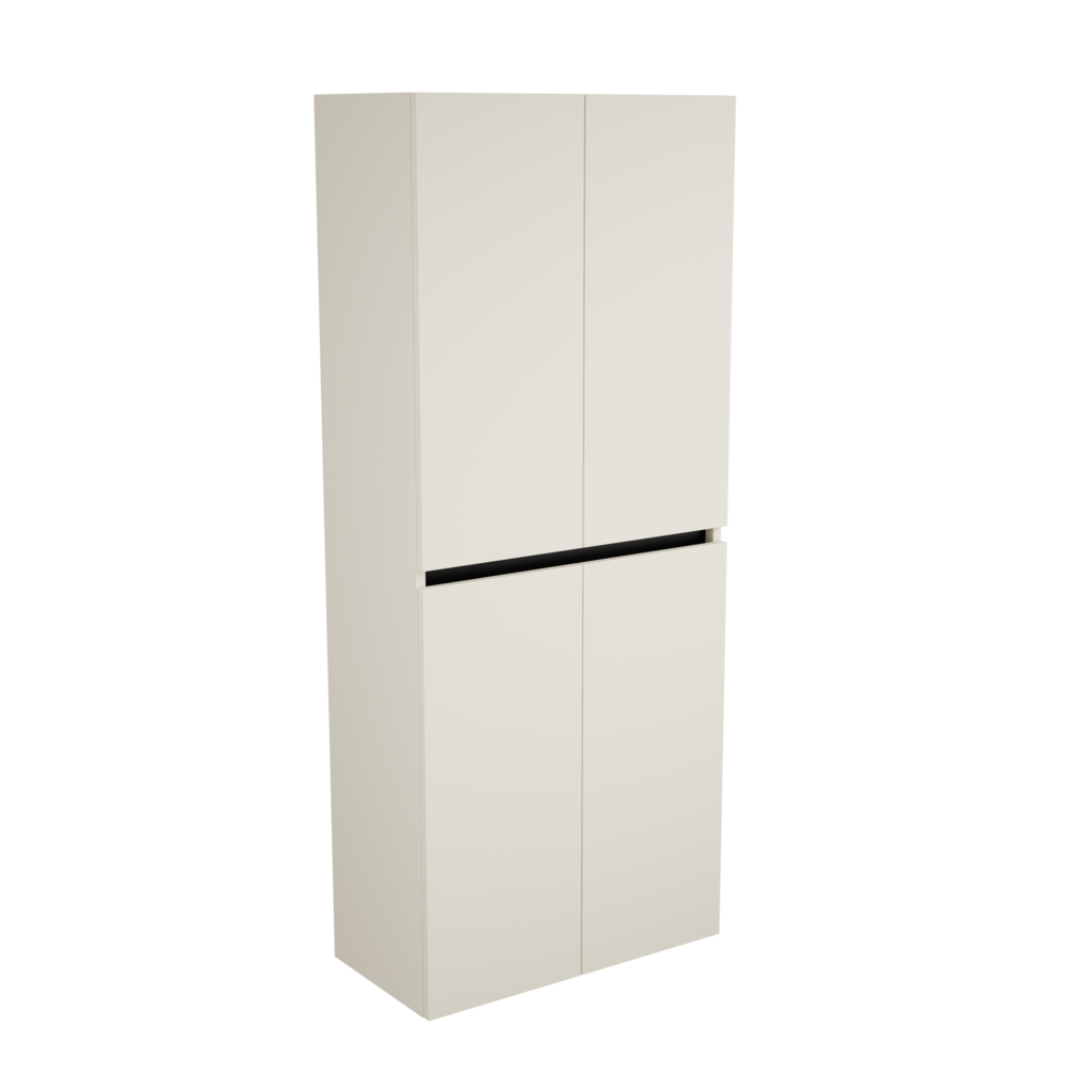 Zeist dubbele hogekast met wasmand (Greige) 6