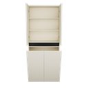 Zeist dubbele hogekast met wasmand (Greige) 9