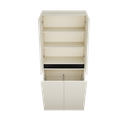 Zeist dubbele hogekast met wasmand (Greige) 11