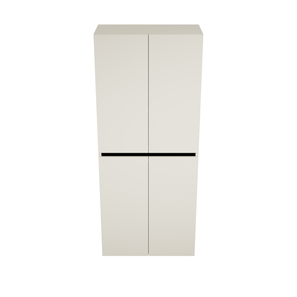 Zeist dubbele hogekast met wasmand (Greige) 12