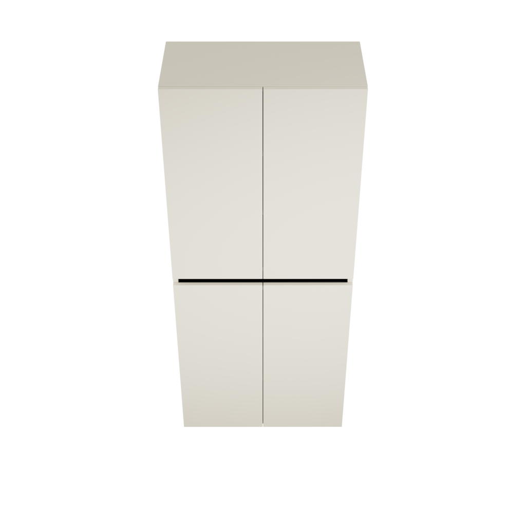 Zeist dubbele hogekast met wasmand (Greige) 14