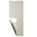 Zeist dubbele hogekast met wasmand (Greige) 15