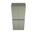 Zeist dubbele hogekast met wasmand (Saliegroen) 14