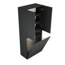 Zeist dubbele hogekast met wasmand (Donkergrijs) 1