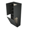 Zeist dubbele hogekast met wasmand (Donkergrijs) 3