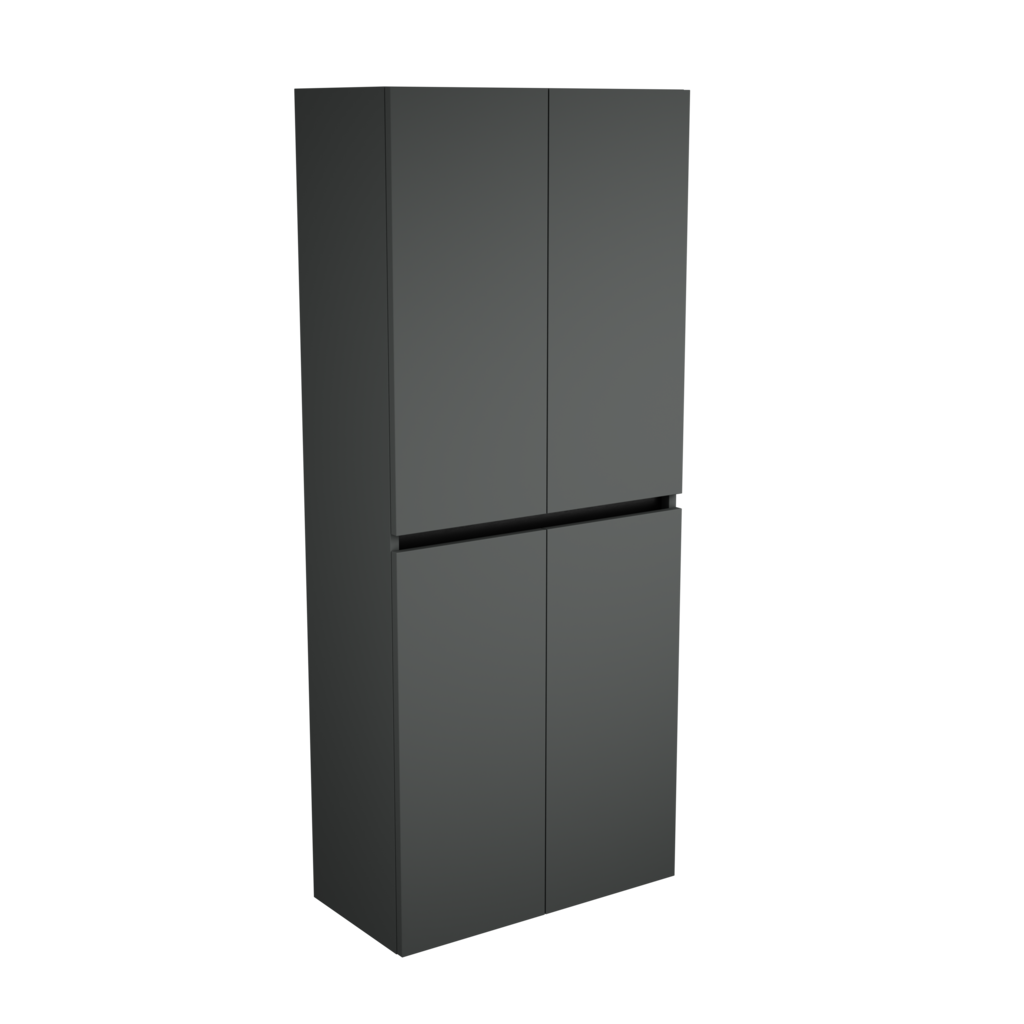 Zeist dubbele hogekast met wasmand (Donkergrijs) 6
