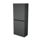 Zeist dubbele hogekast met wasmand (Donkergrijs) 8