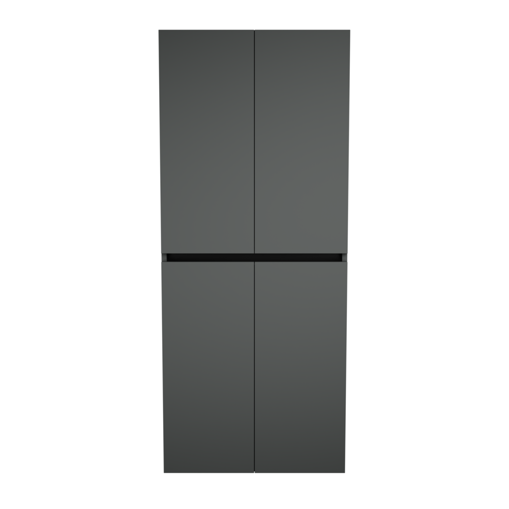 Zeist dubbele hogekast met wasmand (Donkergrijs) 10