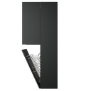 Zeist dubbele hogekast met wasmand (Donkergrijs) 15