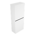 Zeist dubbele hogekast met wasmand (Hoogglans wit) 2