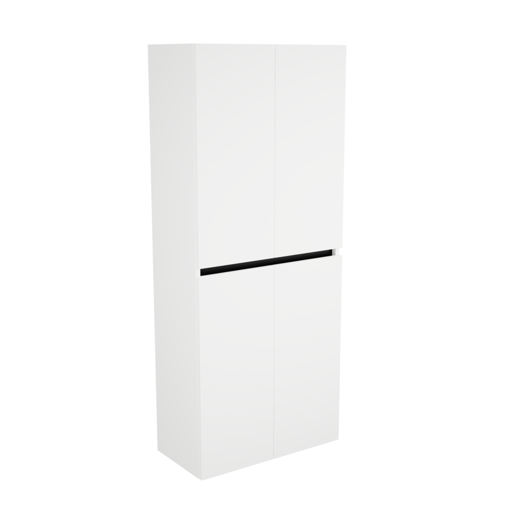 Zeist dubbele hogekast met wasmand (Mat wit) 6