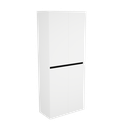 Zeist dubbele hogekast met wasmand (Mat wit) 6