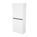 Zeist dubbele hogekast met wasmand (Mat wit) 8