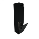 Zeist hogekast met wasmand (Donkerzwart) 1