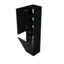 Zeist hogekast met wasmand (Donkerzwart) 3