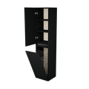 Zeist hogekast met wasmand (Donkerzwart) 7