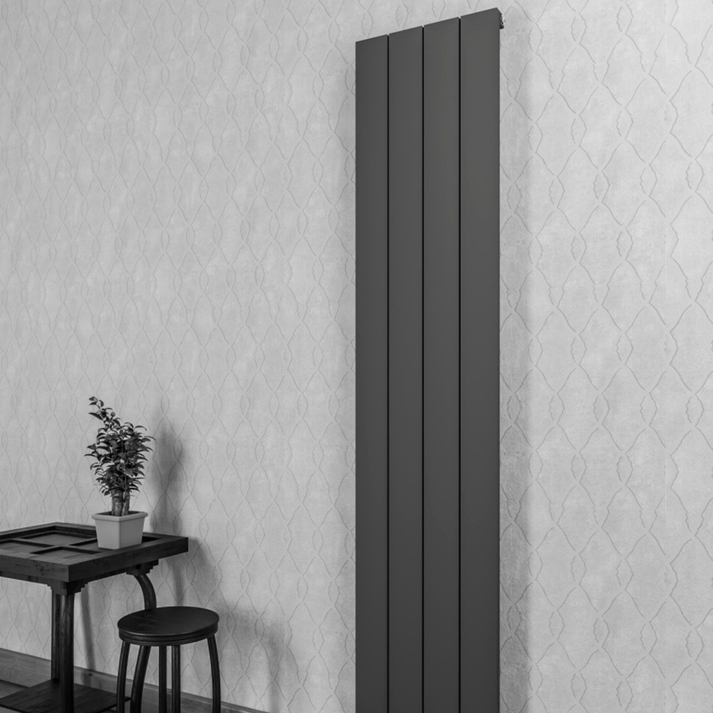 [20434032] Drama Aluminium Radiator 28x180 cm Mat Zwart 282