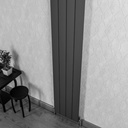 [20434032] Drama Aluminium Radiator 28x180 cm Mat Zwart 283