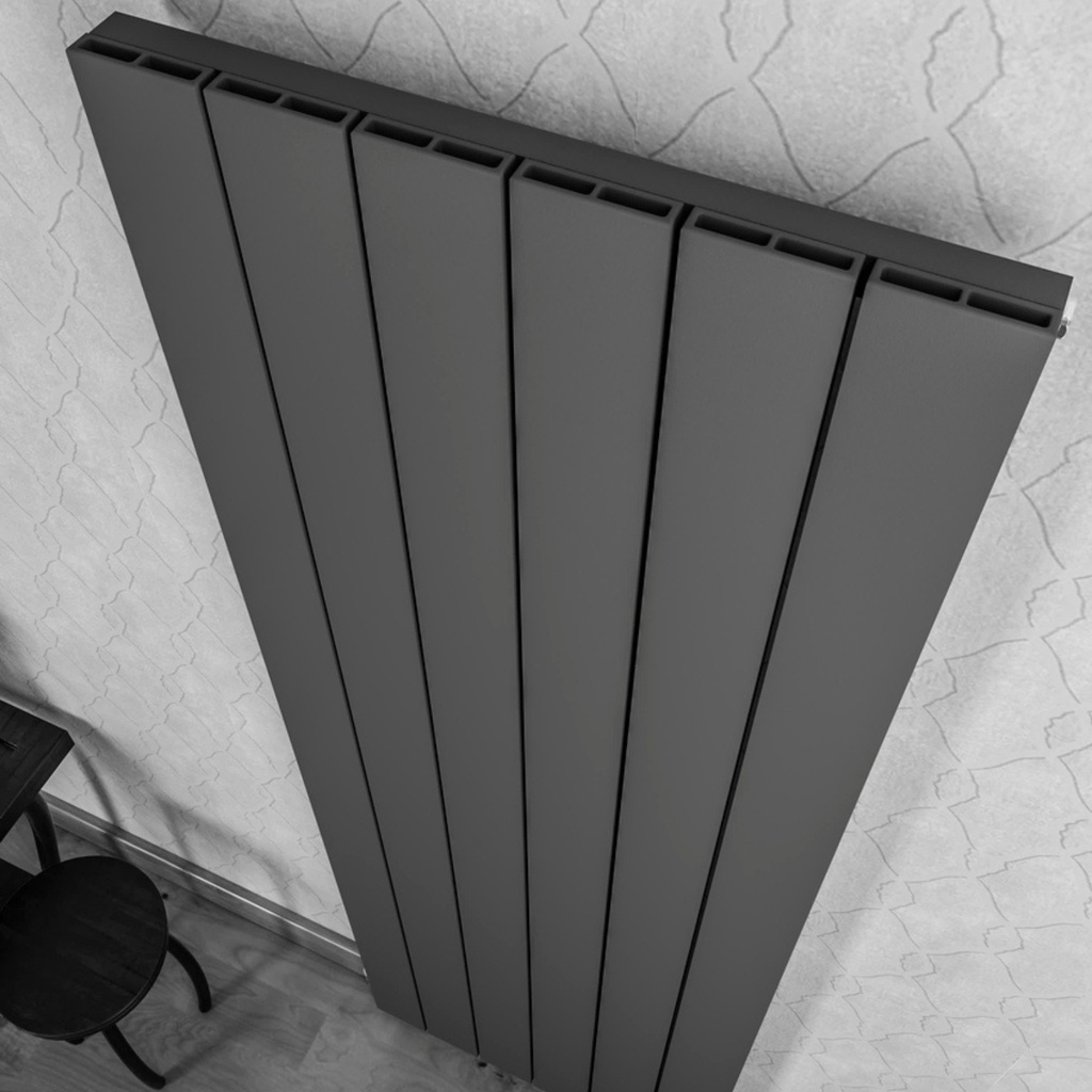[20434034] Drama Aluminium Radiator 56,5x180 cm Mat Zwart 567