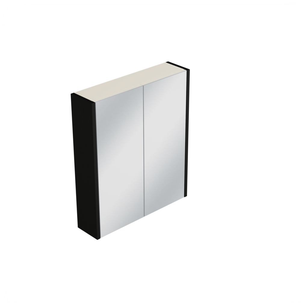 [10212258] Elst spiegelkast (Houtlook zwart, 60 cm) 2