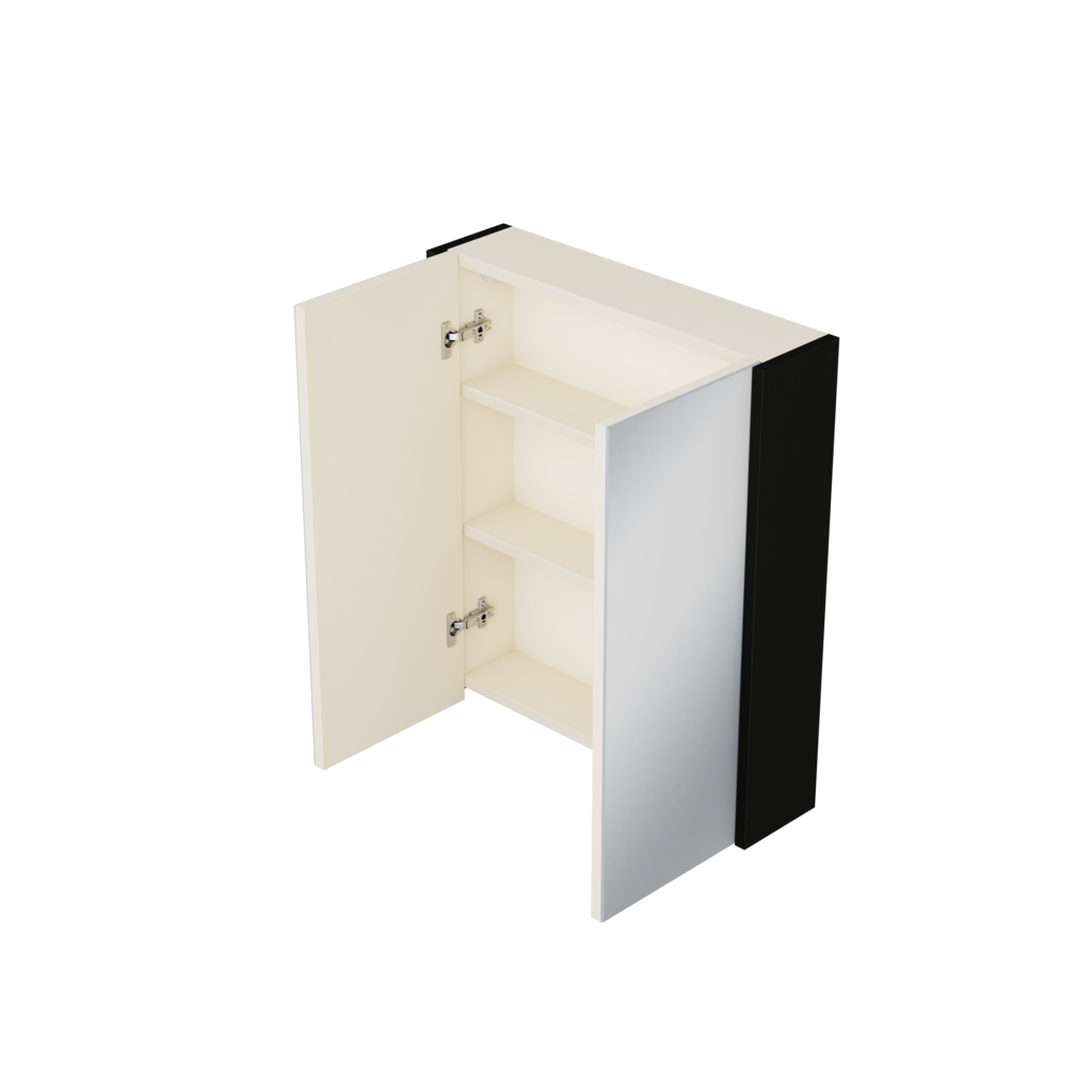 [10212258] Elst spiegelkast (Houtlook zwart, 60 cm) 3