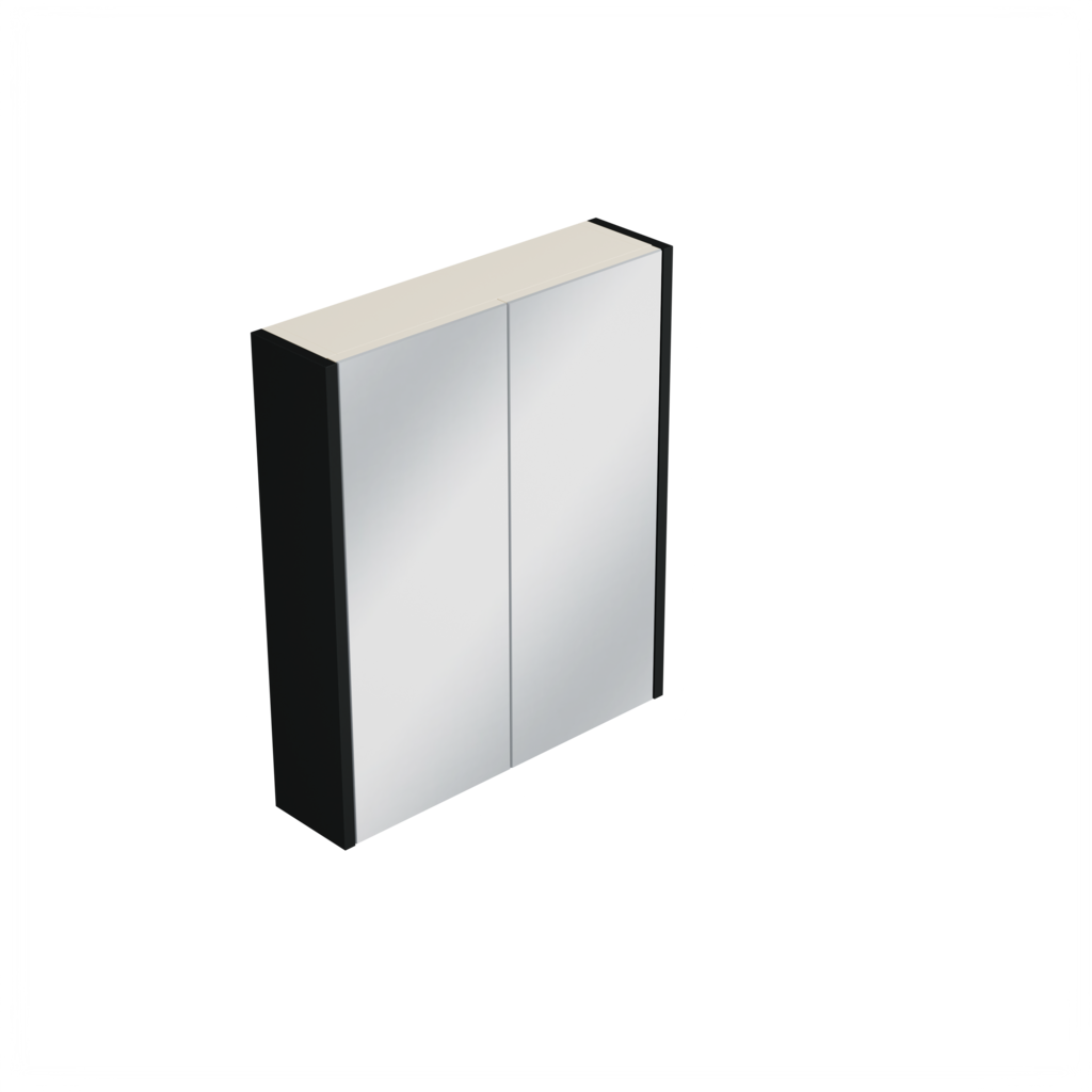 [10212262] Elst spiegelkast (Donkerzwart, 60 cm) 2