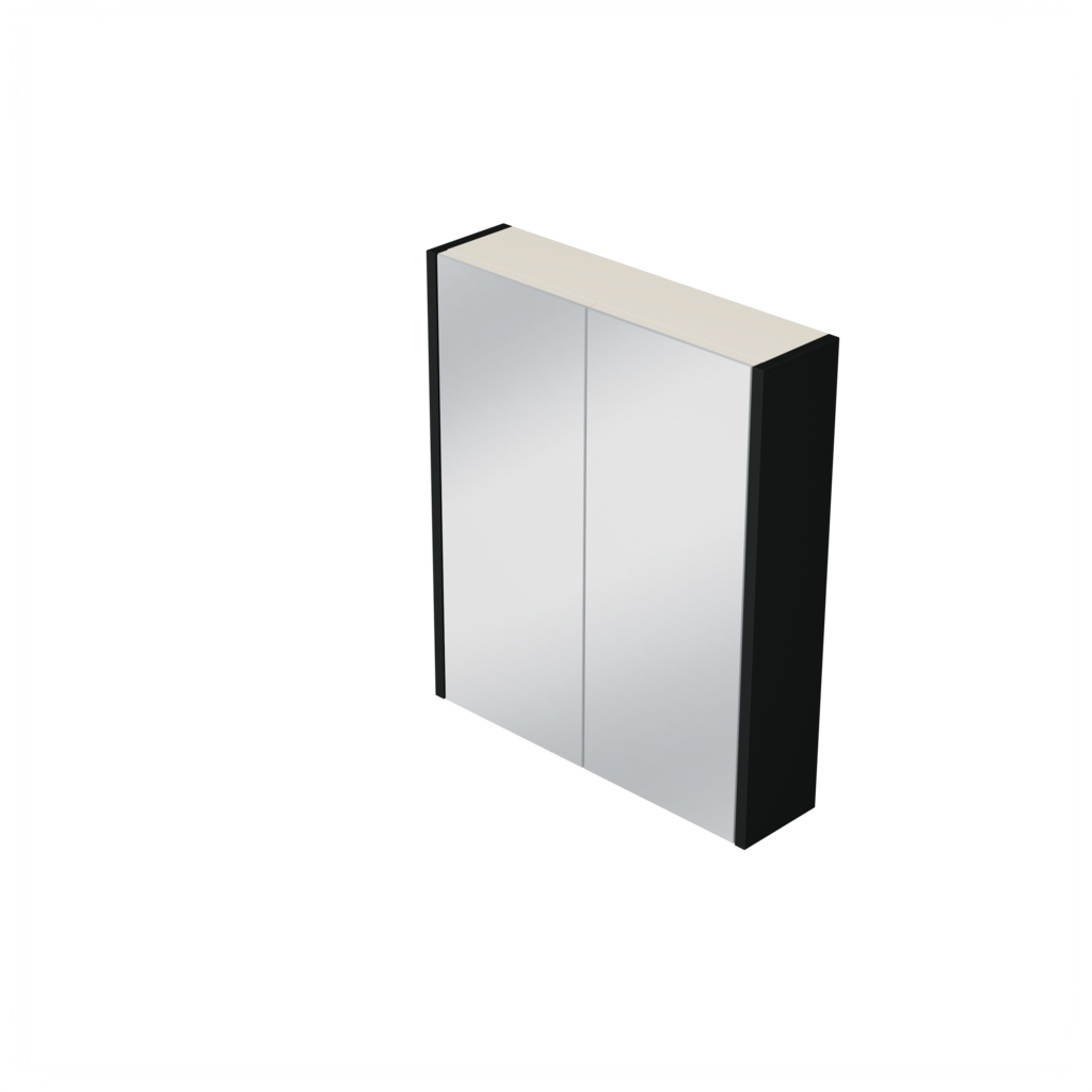 [10212262] Elst spiegelkast (Donkerzwart, 60 cm) 4